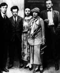 Борис Пастернак, Сергей Эйзенштейн, Ольга Третьякова, Лиля Брик и Владимир Маяковский